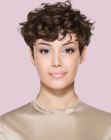 Curly pixie cut