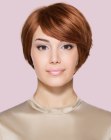 Modern side-swept bob